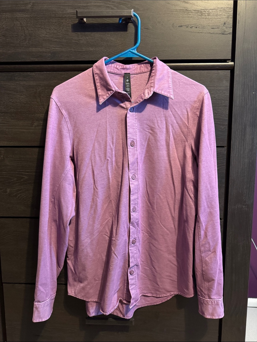 Men's Lululemon commission shirt vintage plum small